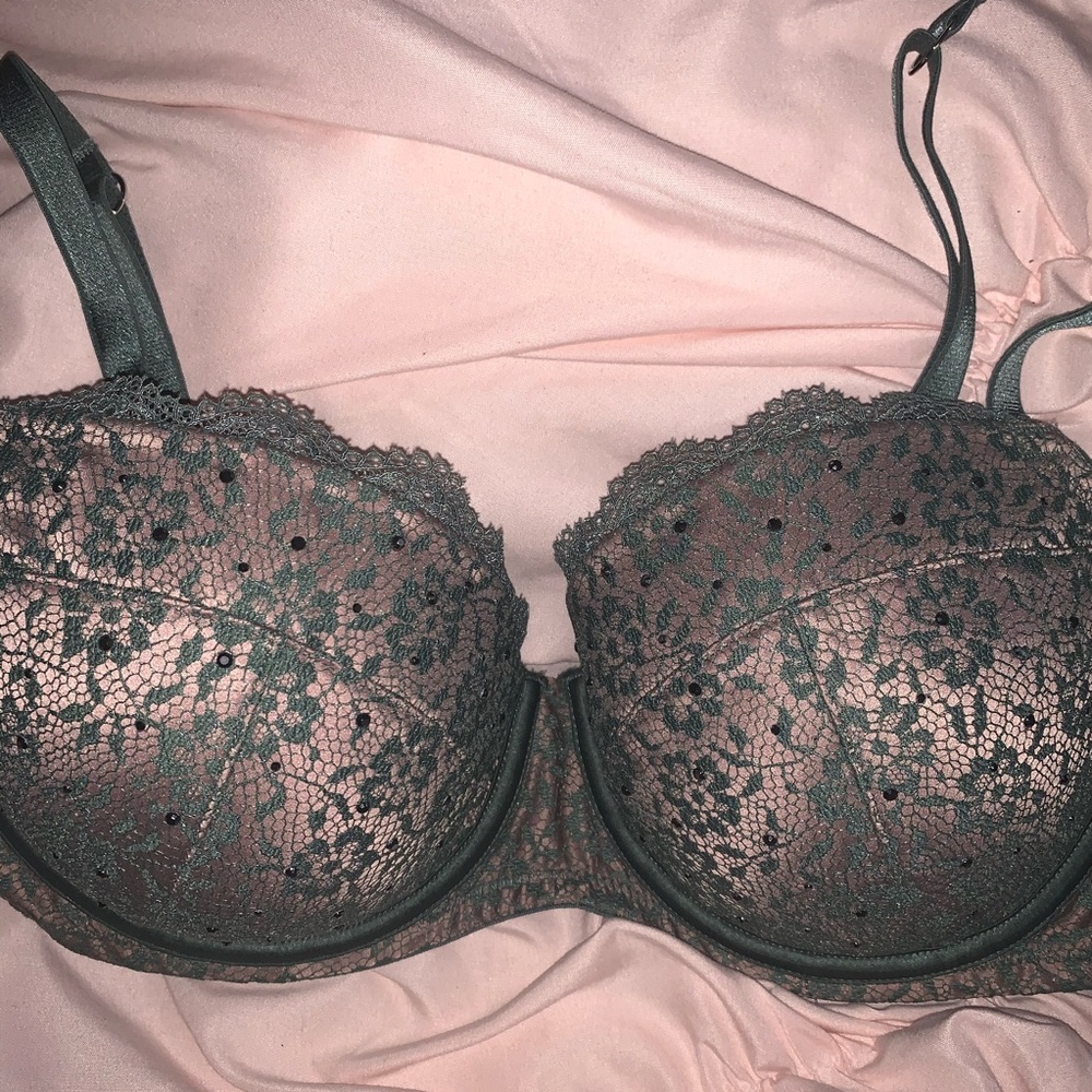 Bedazzled VS Dream Angels Lined Demi Bra 34DD
